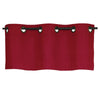 CommonWealthWeathermate Room Darkening Grommet Flat Valance 40" x 15" Burgundy