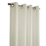 Rhapsody Lined Light Filtering Grommet Curtain Panel 104" x 84" Ivory