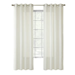 Rhapsody Lined Light Filtering Grommet Curtain Panel 54" x 108" Ivory