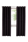 CommonWealth Home Fashions Navar Blackout Grommet Curtain Panel 54" x 84" Black
