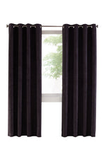 CommonWealth Home Fashions Navar Blackout Grommet Curtain Panel 54" x 95" Black
