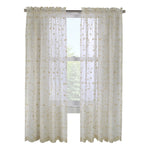 CommonWealth Home Fashions Grandeur Sheer Pole Top Curtain Panel 52" x 63" Cream