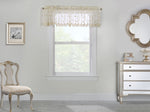 CommonWealth Home Fashions Grandeur Sheer Pole Top Flat Valance 52" x 17" Cream