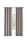 Antique Satin Room Darkening Grommet Curtain Panel 52" x 84" Silver Pearl