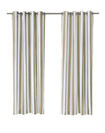 Coastal Stripe Light Filtering Grommet Outdoor Curtain Panel 50" x 108" Taupe