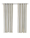 Coastal Stripe Light Filtering Grommet Outdoor Curtain Panel 50" x 84" Taupe