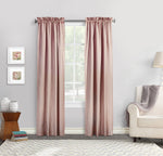 Ticking Stripe Room Darkening Pole Top Curtain Panel Pair each 40" x 84"