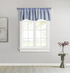 CommonWealthTicking Stripe Room Darkening Pole Top Flat Valance 60" x 18" Navy