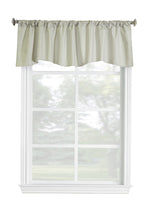 CommonWealthTicking Stripe Room Darkening Pole Top Flat Valance 60" x 18" Sage