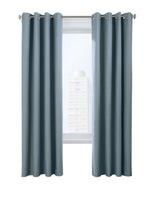 CommonWealthVentura Blackout Grommet Curtain Panel Pair each 52" x 63" Blue