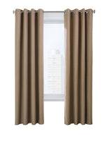 CommonWealthVentura Blackout Grommet Curtain Panel Pair each 52" x 63" Pebble