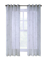 CommonWealthTriston Light Filtering Grommet Curtain Panel 50" x 84" White