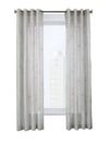 CommonWealthTriston Light Filtering Grommet Curtain Panel 50" x 84" Grey