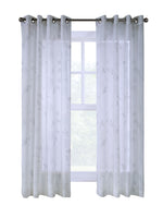 CommonWealthTriston Light Filtering Grommet Curtain Panel 50" x 63" White