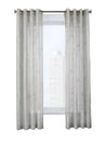 CommonWealthTriston Light Filtering Grommet Curtain Panel 50" x 63" Grey
