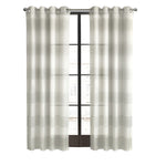 CommonWealthParaiso Sheer Grommet Curtain Panel 52" x 95" Ivory Grey