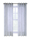 CommonWealthGiardino Light Filtering Grommet Curtain Panel 52" x 108" White