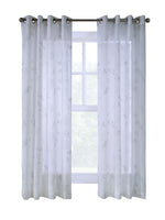 CommonWealthGiardino Light Filtering Grommet Curtain Panel 52" x 84" White