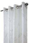 CommonWealthGiardino Light Filtering Grommet Curtain Panel 52" x 95" White