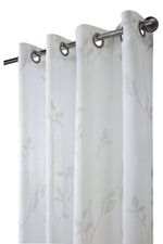 CommonWealthGiardino Light Filtering Grommet Curtain Panel 52" x 95" White
