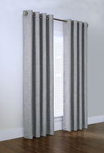 CommonWealthLinum Light Filtering Grommet Curtain Panel 50" x 84" Light Grey