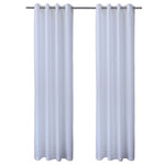 Seascapes Light Filtering Grommet Outdoor Panel Pair each 50" x 96" White
