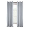 CommonWealthHarmony Light Filtering Grommet Curtain Panel 52" x 63" Silver