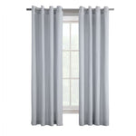 CommonWealthHarmony Light Filtering Grommet Curtain Panel 52" x 63" Silver