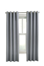 CommonWealthMargaret Light Filtering Grommet Curtain Panel 52" x 84" Grey