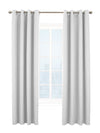 CommonWealth Home Fashions Kelly Blackout Grommet Curtain Panel 52" x 84" White