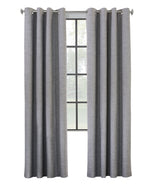 CommonWealth Home Fashions Maya Blackout Grommet Curtain Panel 52" x 84" Grey