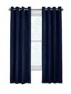 CommonWealthFestival Light Filtering Grommet Curtain Panel 52" x 63" Navy