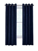 CommonWealthFestival Light Filtering Grommet Curtain Panel 52" x 95" Navy