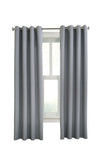 CommonWealthMargaret Light Filtering Grommet Curtain Panel 52" x 108" Grey
