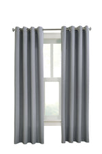 CommonWealthMargaret Light Filtering Grommet Curtain Panel 52" x 108" Grey