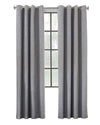 CommonWealth Home Fashions Maya Blackout Grommet Curtain Panel 52" x 63" Grey