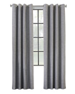 CommonWealth Home Fashions Maya Blackout Grommet Curtain Panel 52" x 63" Grey