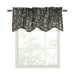 CommonWealthRockport Light Filtering Pole Top Flat Valance 50" x 18" Dark Grey