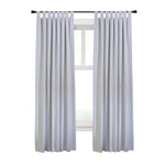 CommonWealthVentura Blackout Tab Top Curtain Panel Pair each 52" x 63" White