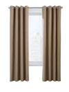 CommonWealthVentura Blackout Grommet Curtain Panel Pair each 78" x 84" Pebble