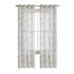 CommonWealthSymphony Light Filtering Grommet Curtain Panel 52" x 63" Yellow