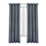 CommonWealth Home Fashions Edison Blackout Grommet Curtain Panel 52" x 84" Blue