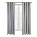 CommonWealth Home Fashions Shadow Blackout Grommet Curtain Panel 52" x 84" Grey