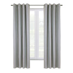 CommonWealth Home Fashions Shadow Blackout Grommet Curtain Panel 52" x 95" Grey