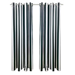 Seascapes Stripes Light Filtering Grommet Outdoor Panel Pair each 50" x 96"
