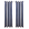 Seascapes Stripes Light Filtering Grommet Outdoor Panel Pair each 50" x 96"
