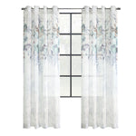 CommonWealthFloralie Light Filtering Grommet Curtain Panel 52" x 84" Olive Combo