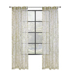 CommonWealthVerdure Light Filtering Dual Header Curtain Panel 52" x 95" Green