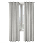CommonWealthDanbury Light Filtering Dual Header Curtain Panel 52" x 95" Silver