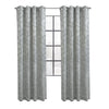 CommonWealthValencia Light Filtering Grommet Curtain Panel 52" x 95" Grey